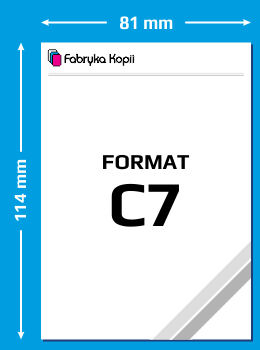 Formaty papieru - Format C7 - Wymiary C7